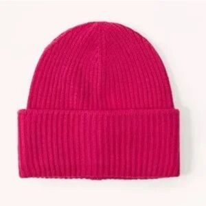Abercrombie & Fitch Vibrant Pink Knit Hat
